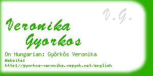 veronika gyorkos business card