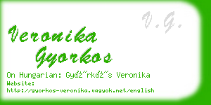 veronika gyorkos business card